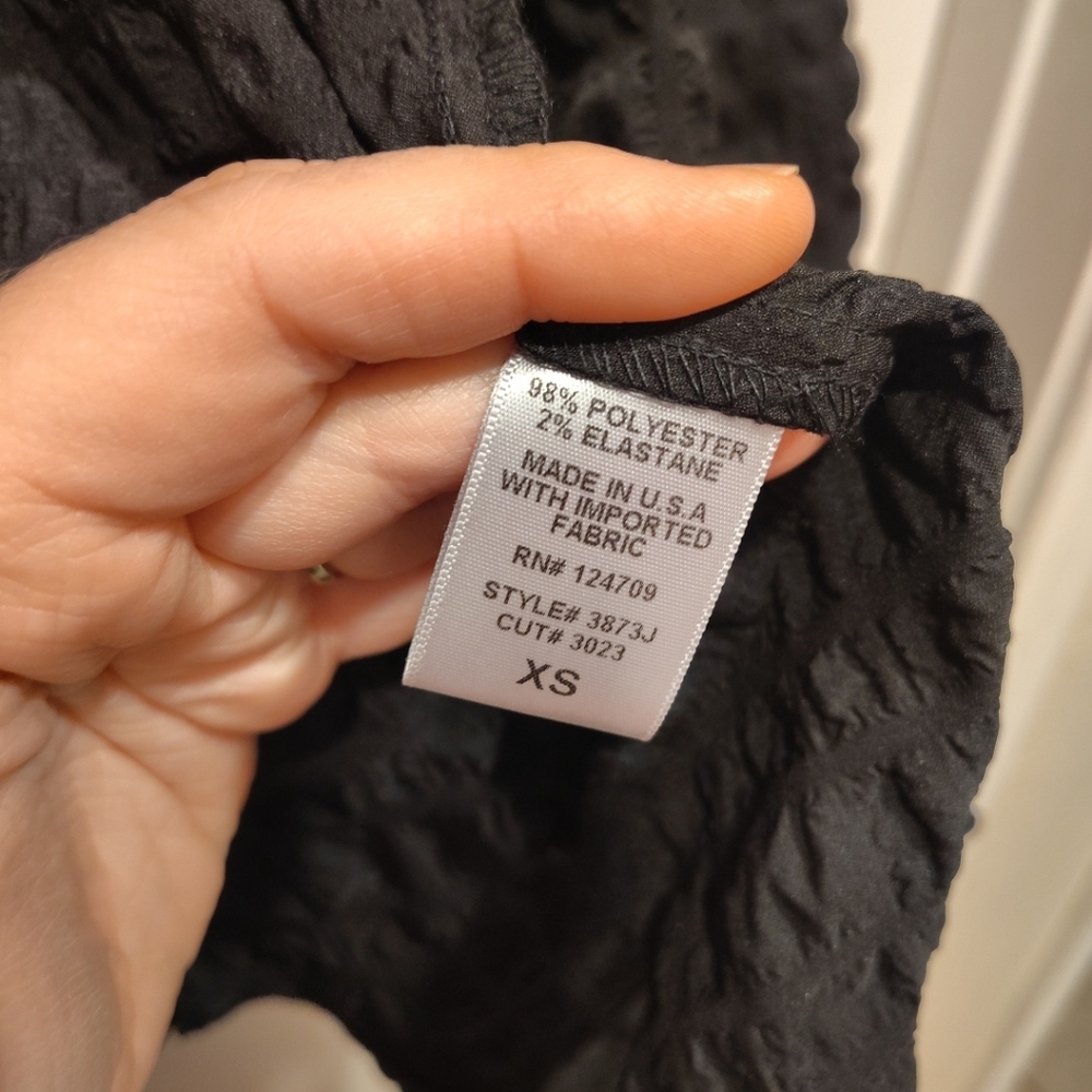 Ic Collection Women's Black Bubble Seersucker Art… - image 5